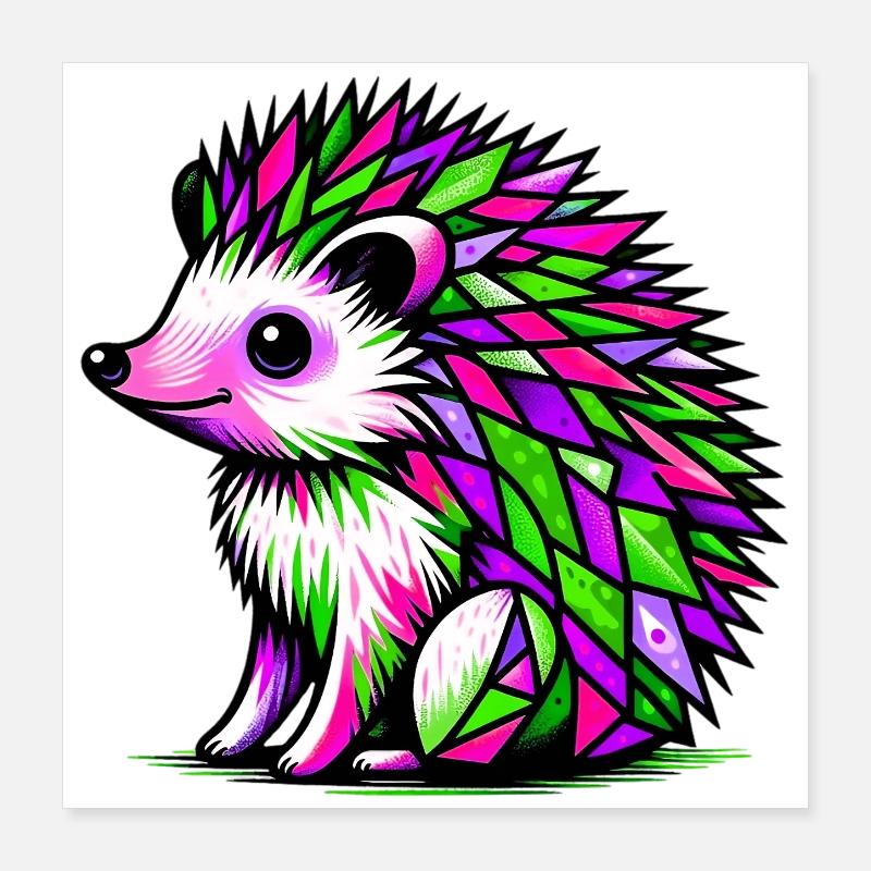 Hérisson Poster 40 x 40 cm