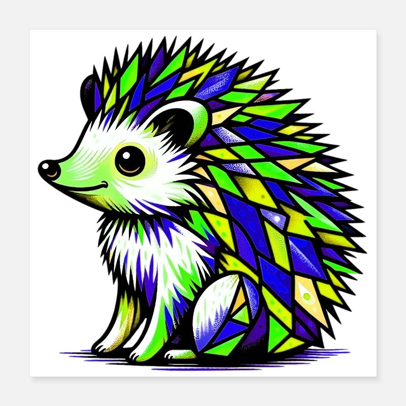 Igel Poster 40x40 cm
