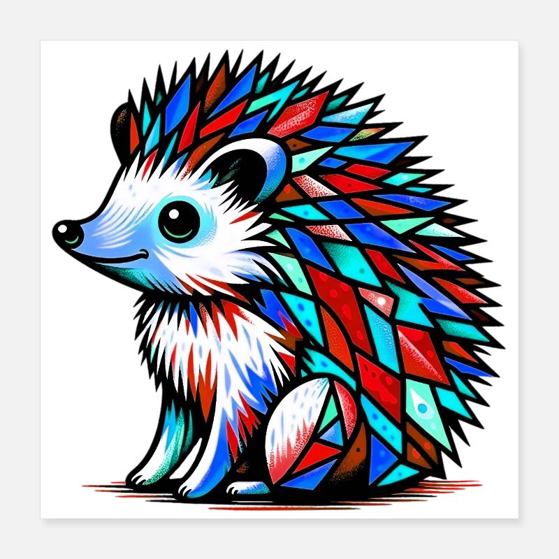 Igel Poster 40x40 cm