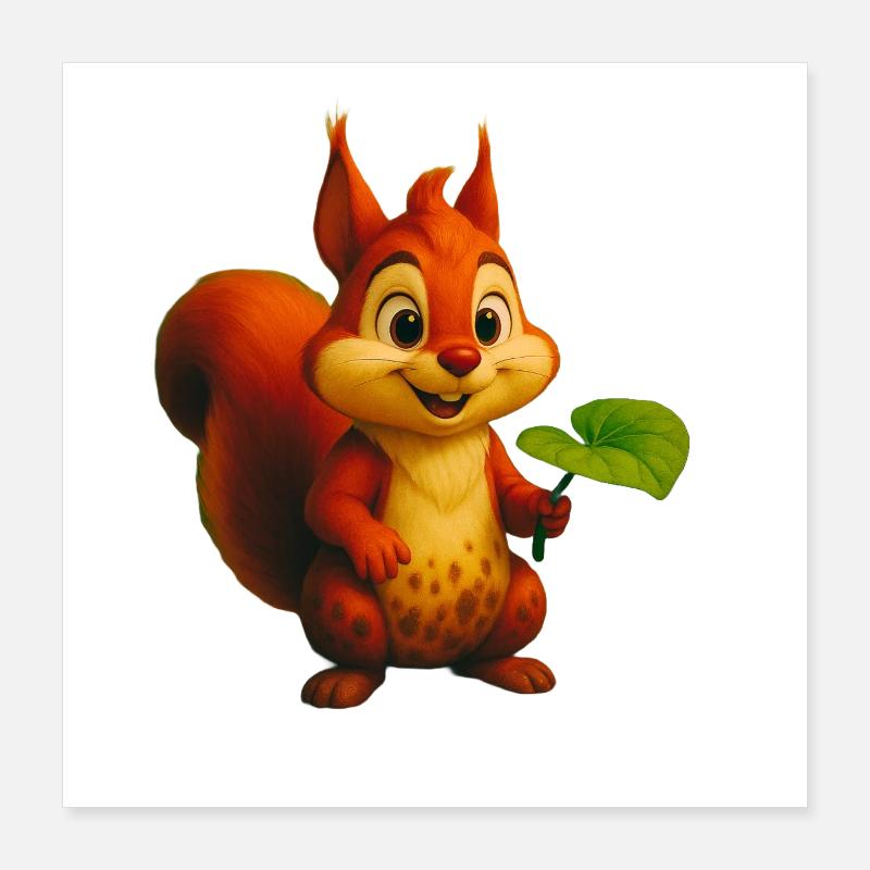 squirrel Poster 16" x 16" (40x40 cm)