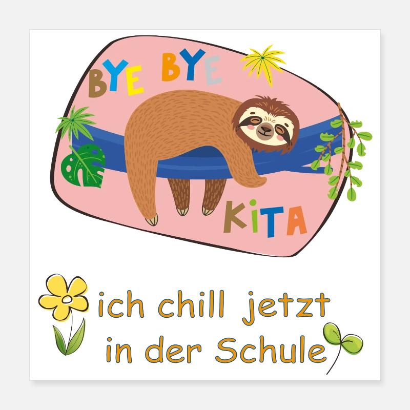 bye bye Kita Poster 40x40 cm