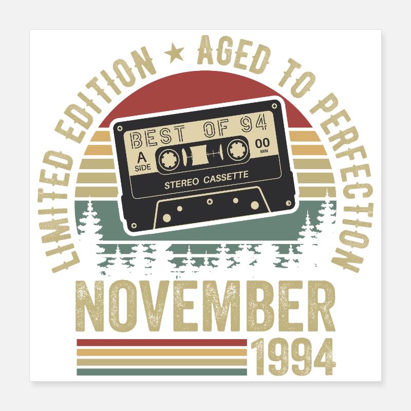 Novembre 1994 Poster 40 x 40 cm