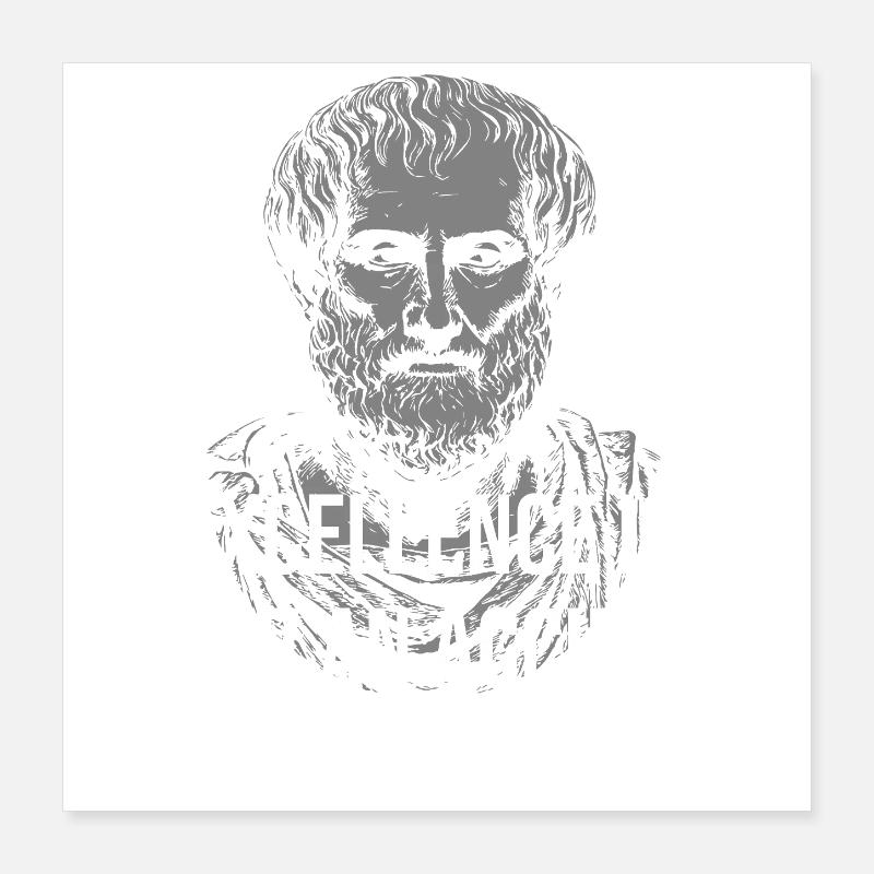 Aristotle: Excellence Is Not An Accident Poster 16" x 16" (40x40 cm)