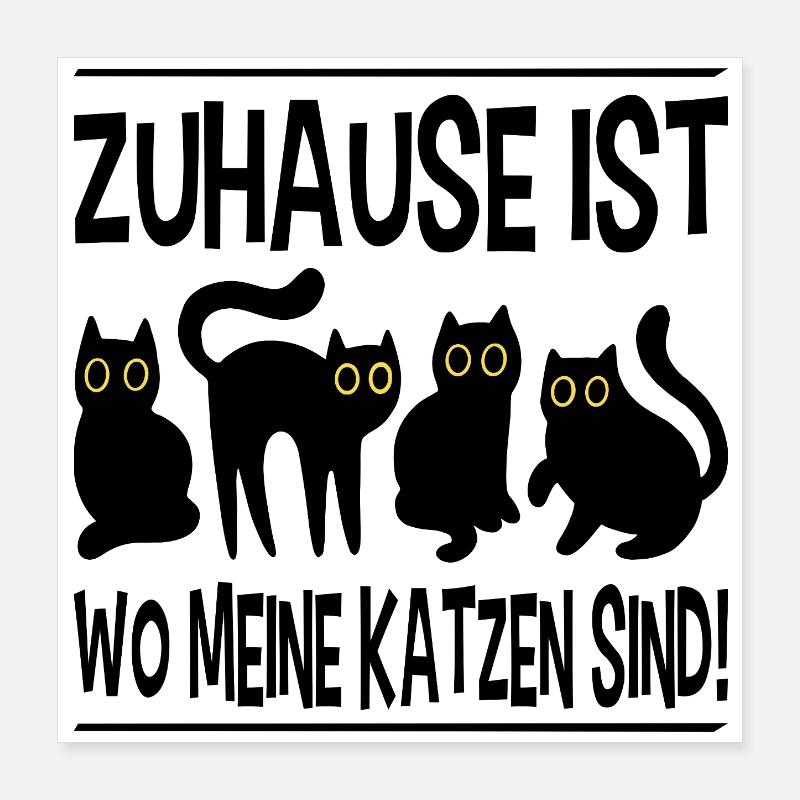 Cadeau de maman chat propriétaire de chat Poster 40 x 40 cm
