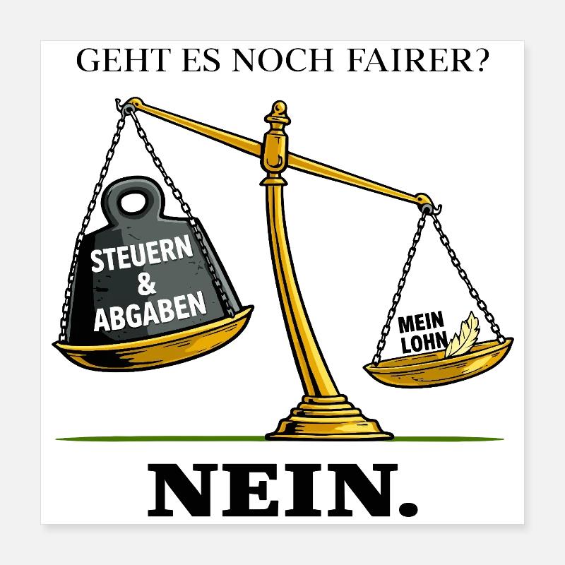 Est-ce que ça peut être encore plus juste ? Poster 40 x 40 cm