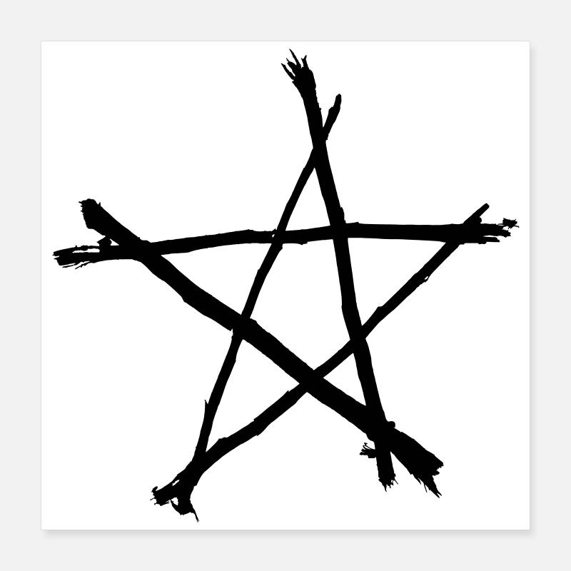 Pentagram Poster 16" x 16" (40x40 cm)