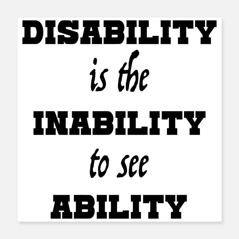 Ability4 Poster 16" x 16" (40x40 cm)