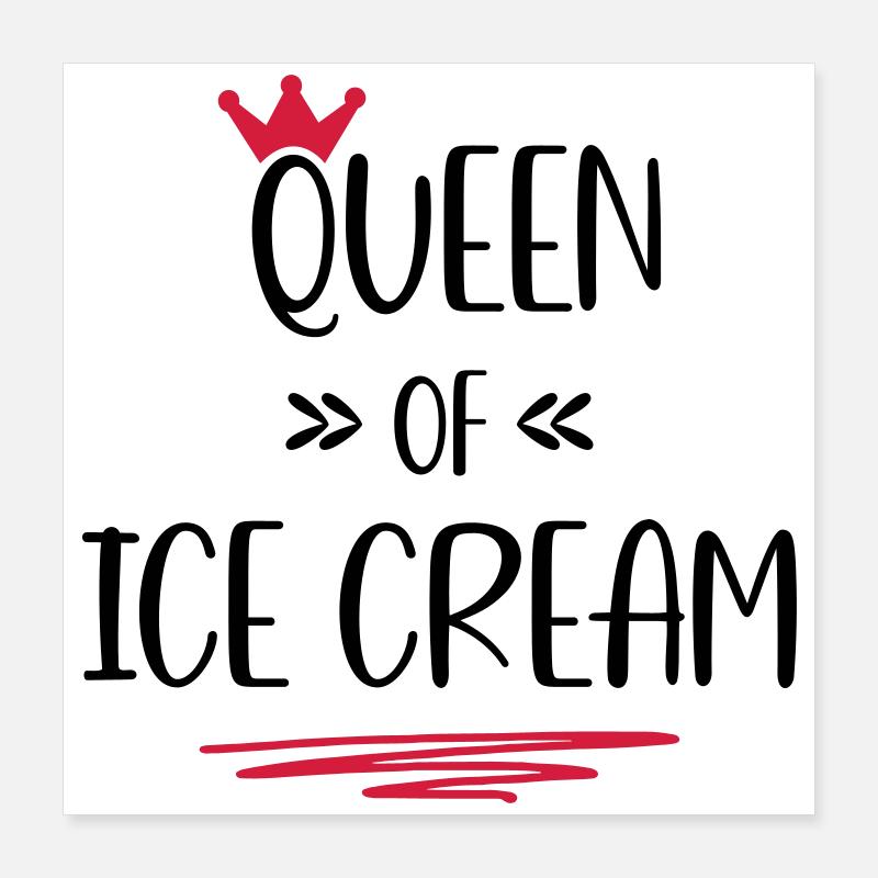 Eiscreme Poster 40x40 cm