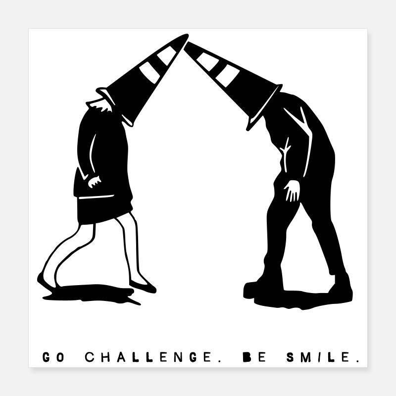 Restez idiot | parce que pourquoi pas Poster 40 x 40 cm