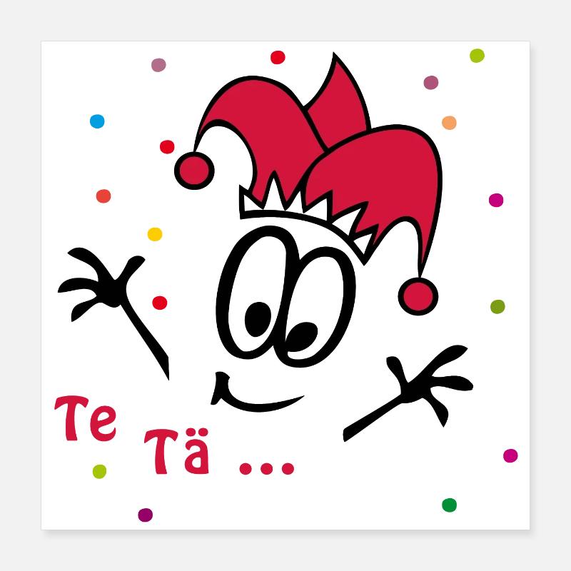 Carnival, Carnival, Confetti Poster 16" x 16" (40x40 cm)