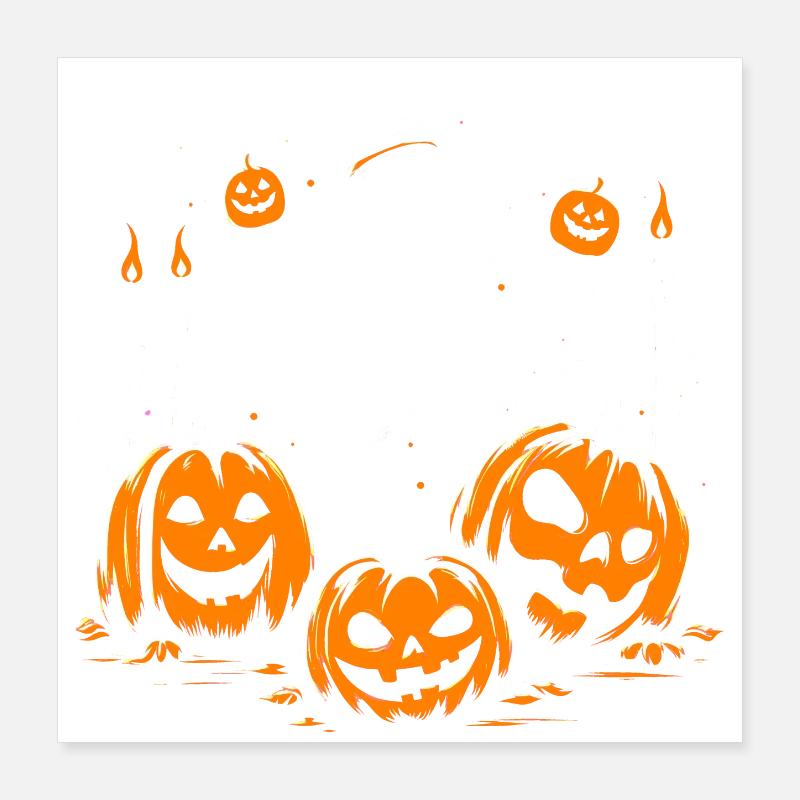 Halloween-Geist Poster 40x40 cm
