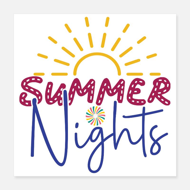 Summer Nights Poster 16" x 16" (40x40 cm)