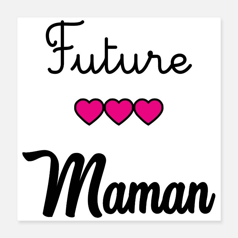 WERDENDE MAMA Poster 40x40 cm