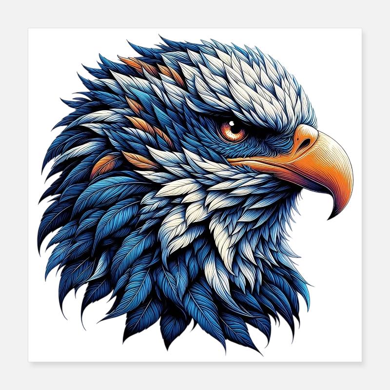 Adler Poster 40x40 cm