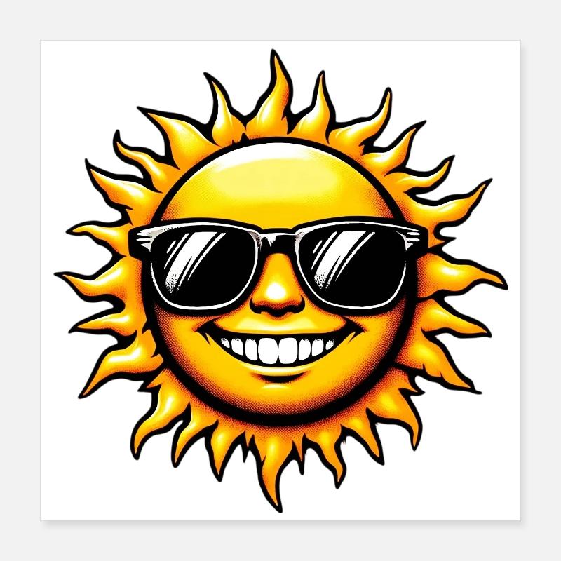 Sole Poster 40x40 cm