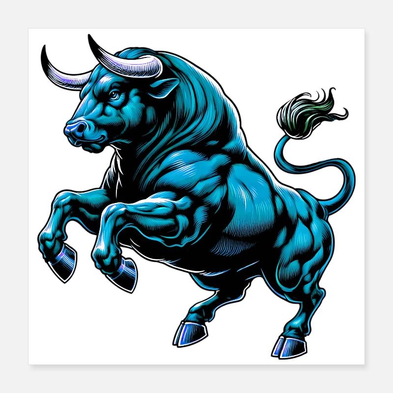 Taureau Poster 40 x 40 cm