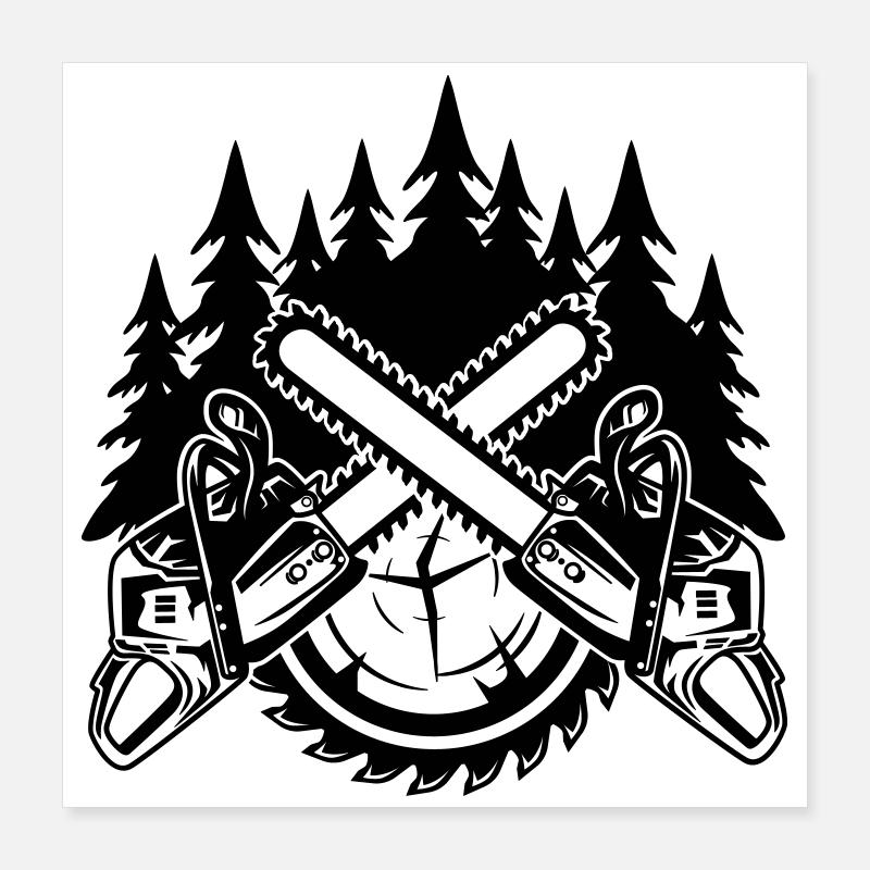 Chainsaws Poster 16" x 16" (40x40 cm)