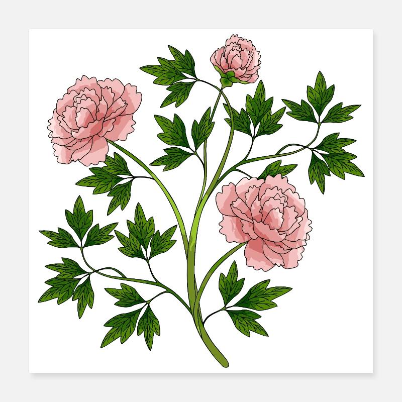 Fleur Poster 40 x 40 cm