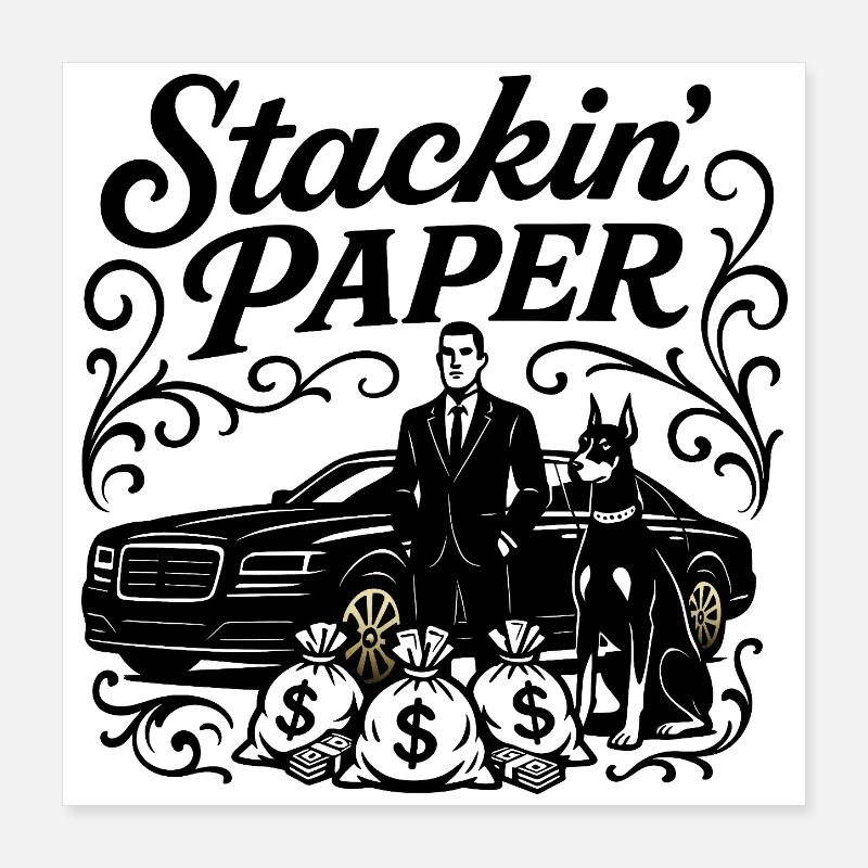 Stackin Paper Poster 16" x 16" (40x40 cm)