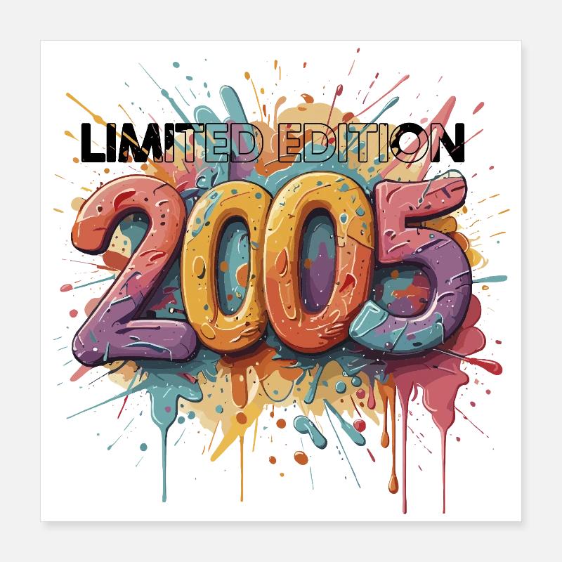 2005 Limited Edition Color Explosion Graffiti Poster 16" x 16" (40x40 cm)