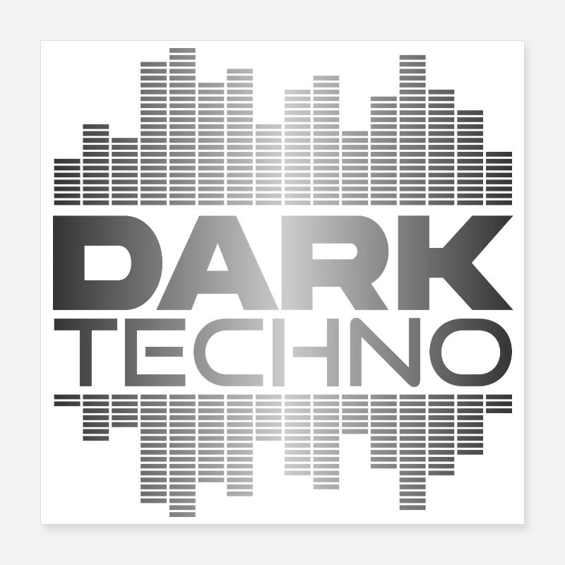 Dark Techno Pulse Poster 16" x 16" (40x40 cm)