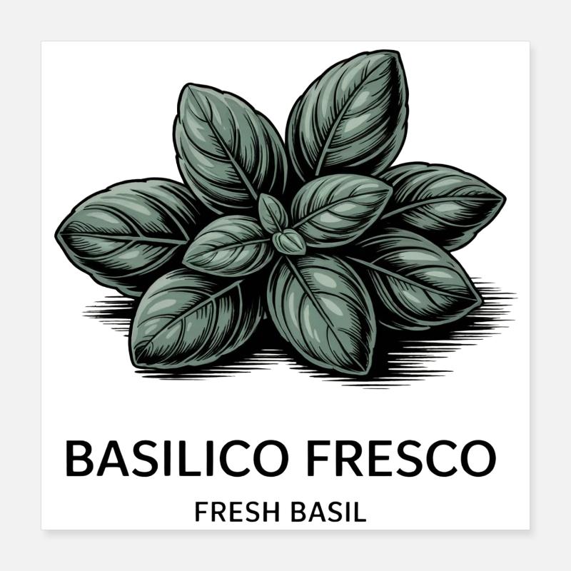 Fresque basilicale – basilic Poster 40 x 40 cm