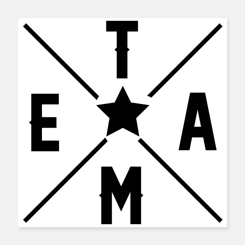 Team Poster 40x40 cm