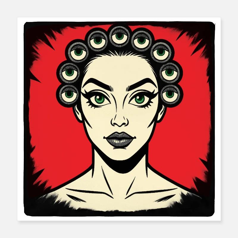ICH SEHE DICH – nette Leute Poster 40x40 cm