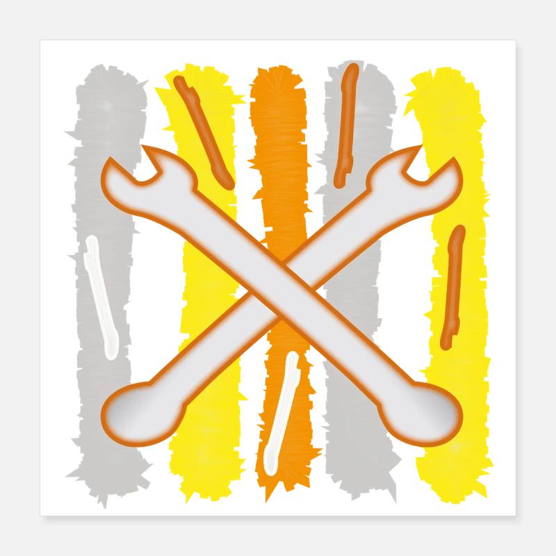 Tool wrenches Poster 16" x 16" (40x40 cm)