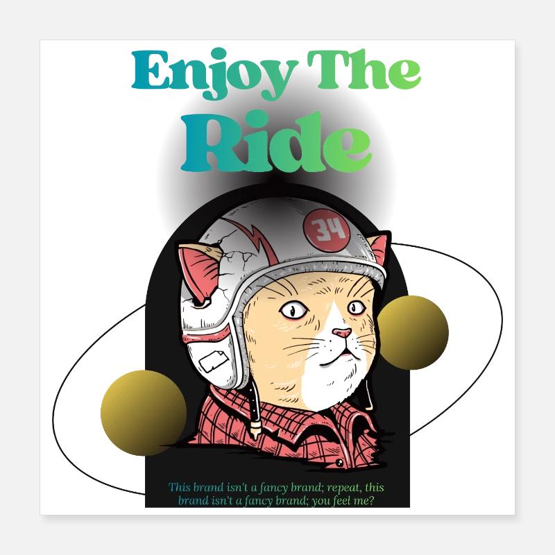 Enjoy the ride: Pilot chat Poster 16" x 16" (40x40 cm)