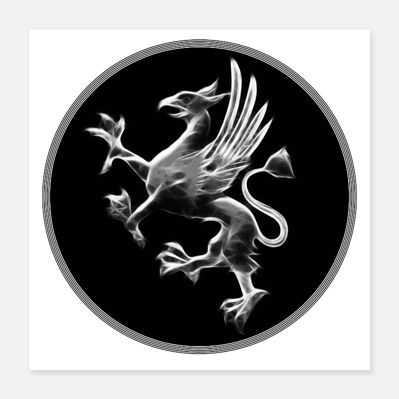 Warnemünder Greif Poster 40x40 cm