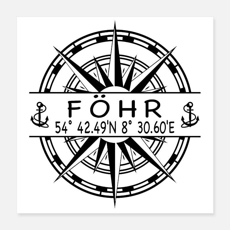 Föhr Poster 40x40 cm