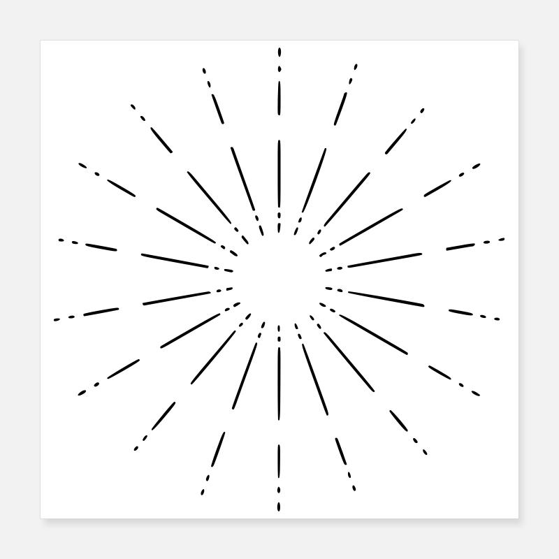 Mandala Star Poster 16" x 16" (40x40 cm)
