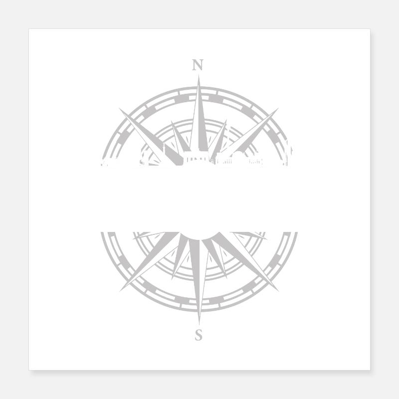 Skyline Berlin Poster 40x40 cm