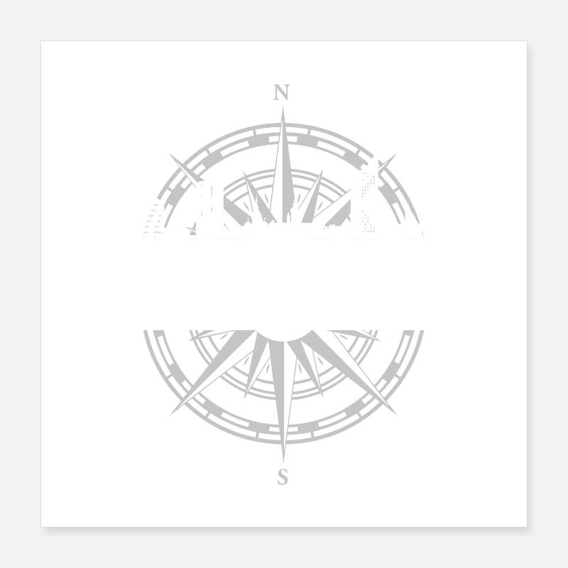 Skyline Leipzig Poster 40x40 cm