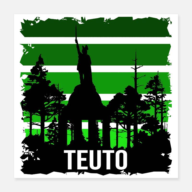 Teutoburger Wald Poster 40x40 cm