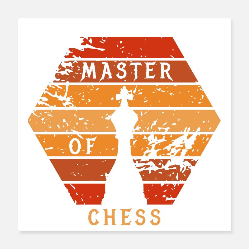 Master of Chess Poster 40x40 cm