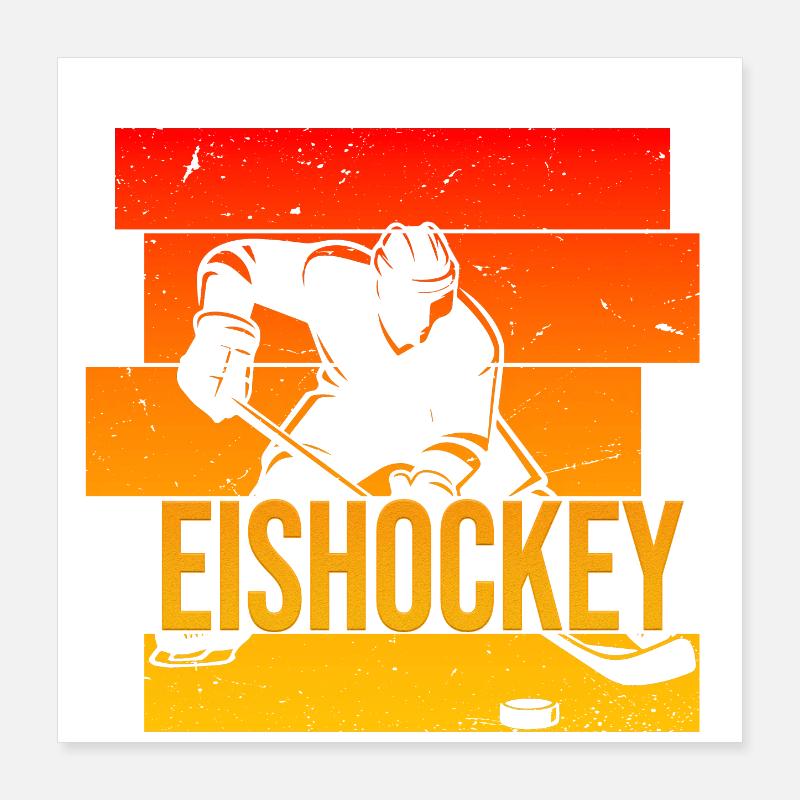 Eishockey Poster 40x40 cm