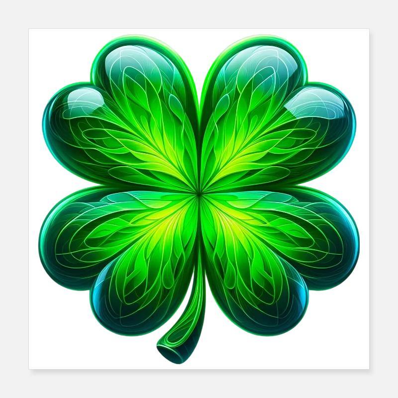 Four-leaf clover Poster 16" x 16" (40x40 cm)