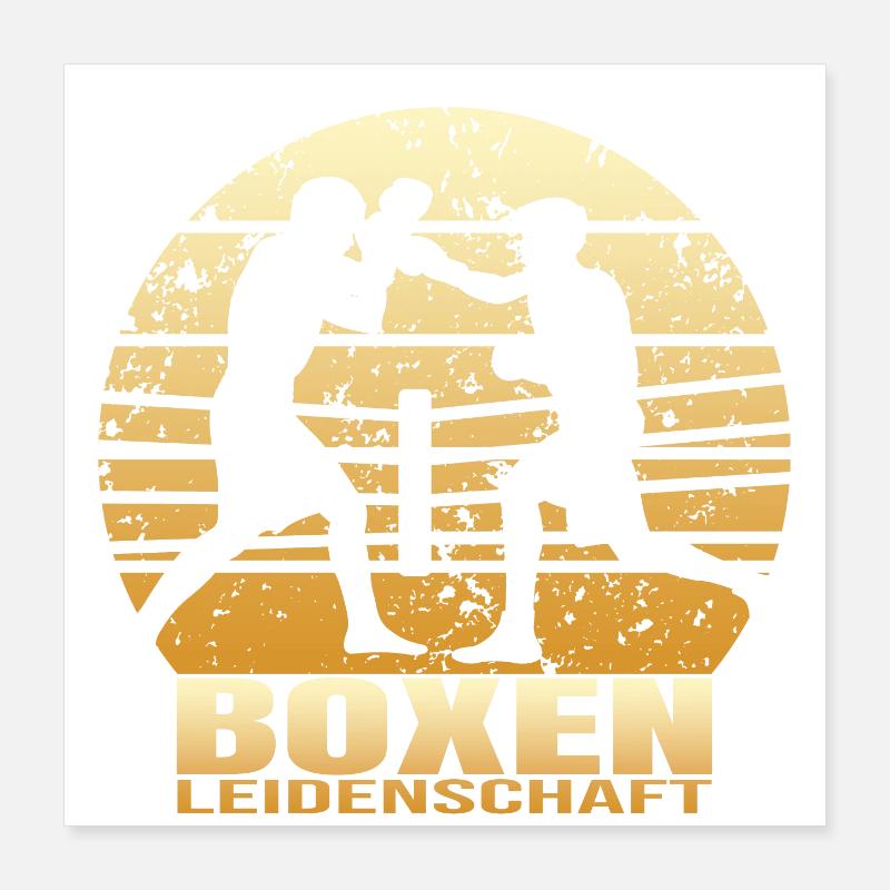 Boxen Leidenschaft Poster 40x40 cm