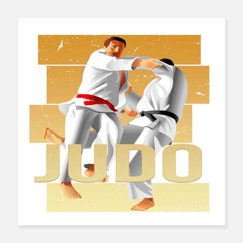 Judo Poster 40x40 cm