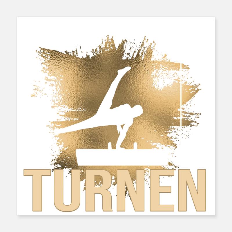 Turnen Poster 40x40 cm