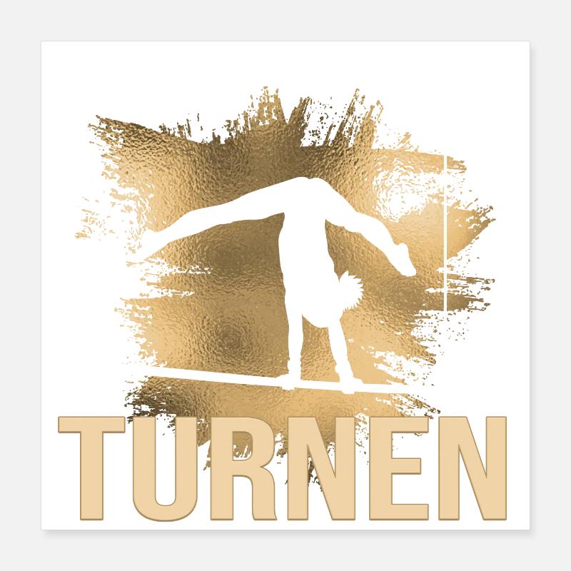 Turnen Poster 40x40 cm