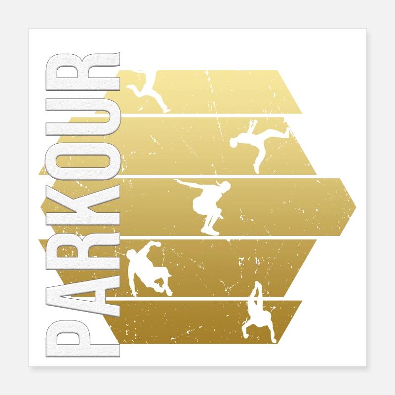 Parkour Poster 40x40 cm