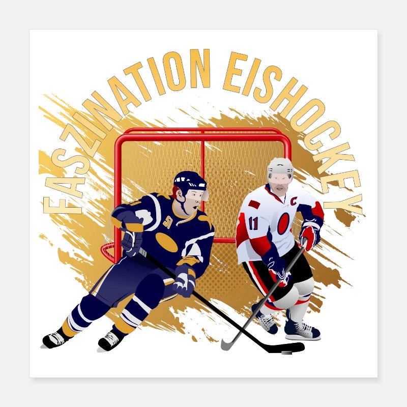 Faszination Eishockey Poster 40x40 cm
