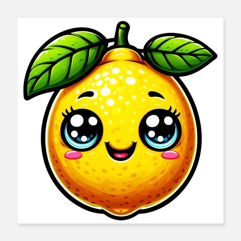 Citron Citrons Poster 40 x 40 cm