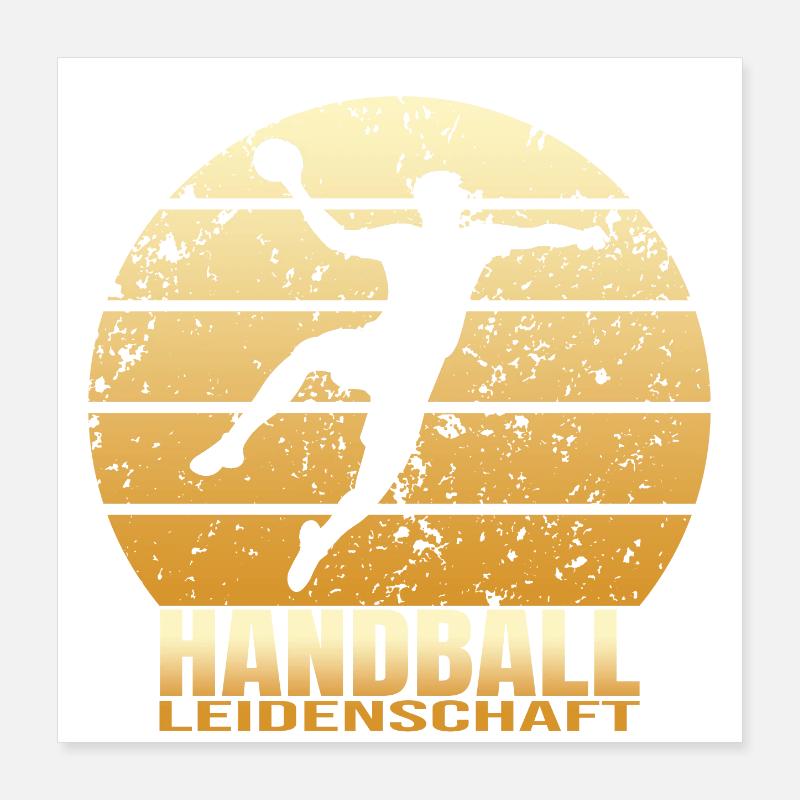 Handball Leidenschaft Poster 40x40 cm