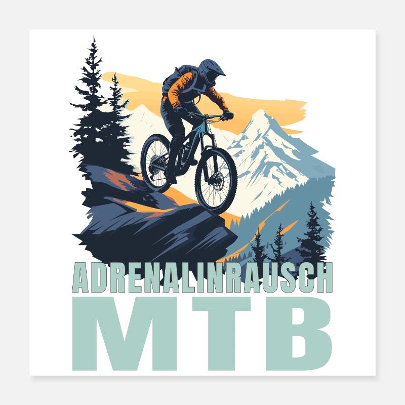 Adrenalinrausch Poster 40x40 cm