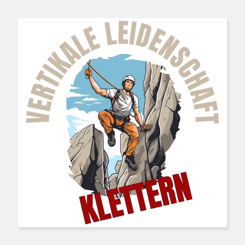 Vertikale Leidenschaft Poster 40x40 cm