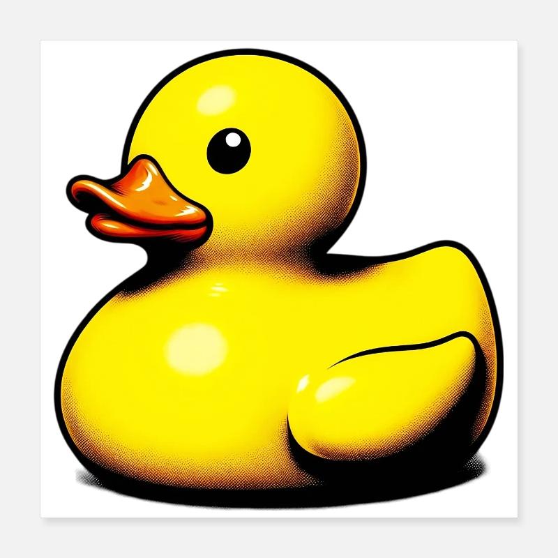 Caneton Canard Canard Poster 40 x 40 cm